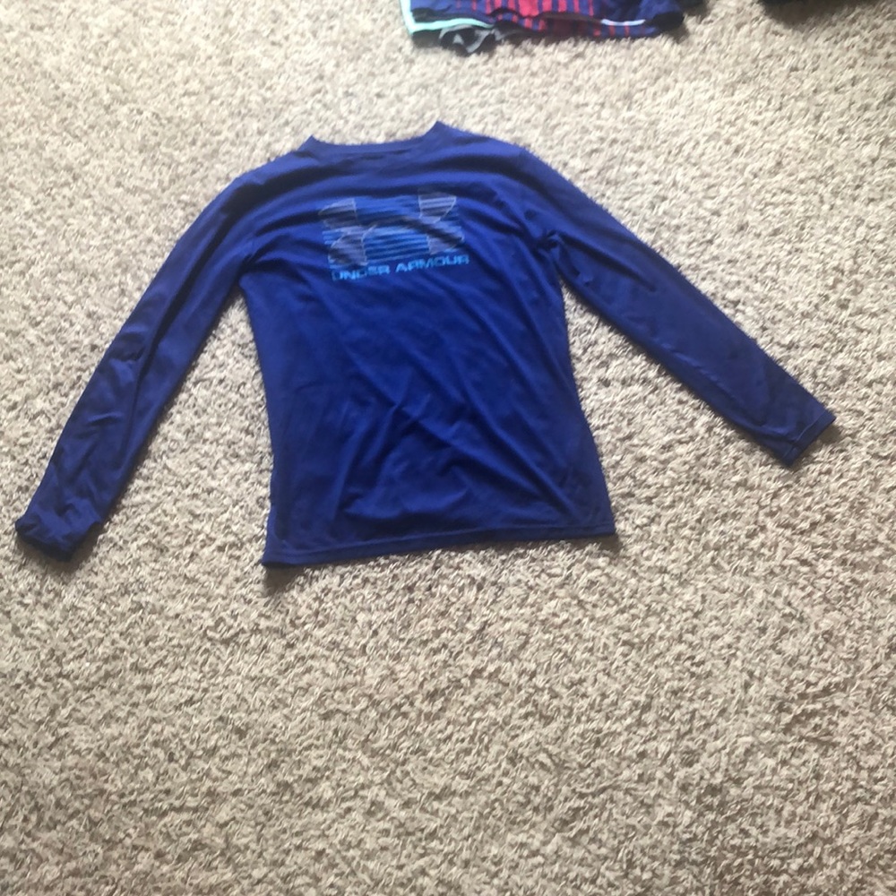 Blue Under Armour long sleeve shirt